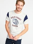 Old Navy Mens Soft-washed Graphic Tee For Men Gold Coast Tigers Size Xxxl