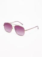 Old Navy Womens Wire-frame Aviator Sunglasses For Women Rose Gold Size One Size