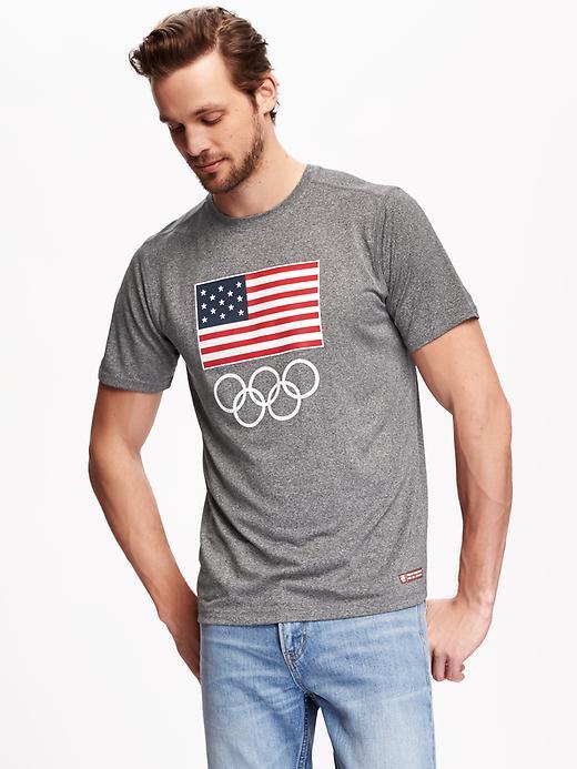 Old Navy Go Dry Team Usa 2016 Olympics Tee - Gray