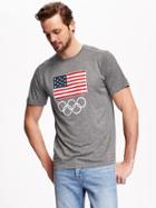 Old Navy Go Dry Team Usa 2016 Olympics Tee - Gray