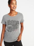 Old Navy Womens Everywear San Francisco Graphic Tee For Women Heather Gray Size M