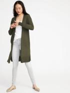 Old Navy Womens Open-front Super-long Sweater For Women Matcha Green Size L