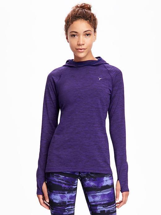 Old Navy Go Dry Funnel Neck Pullover For Women - Purple Rain