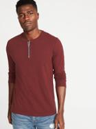 Old Navy Mens Soft-washed Henley For Men Clove Size L