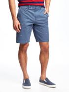 Old Navy Slim Built In Flex Max Ultimate Khaki Shorts For Men 10 - Flag