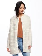 Old Navy Textured Cardi Coat For Women - Taupe