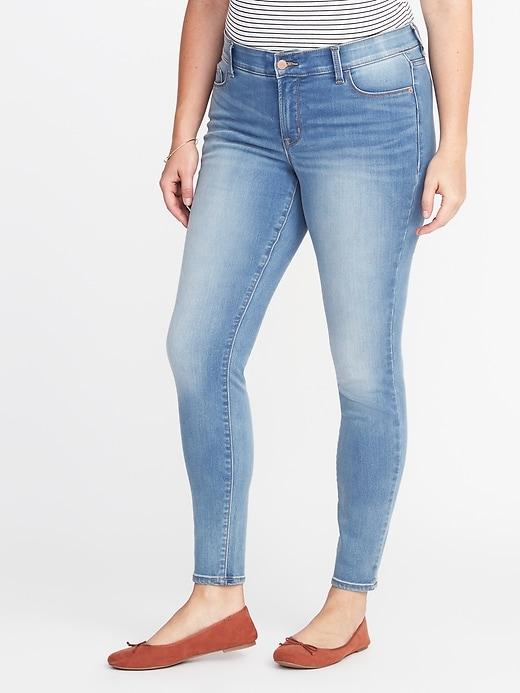 Old Navy Womens Smooth & Contour Plus-size Secret-soft Rockstar Jeans Buckhorn Size 30
