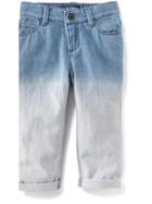 Old Navy Ombre Straight Leg Jeans - Blue Ombre