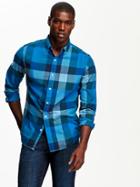 Old Navy Mens Slim Fit Plaid Shirt Size Xxl Tall - Into The Deep