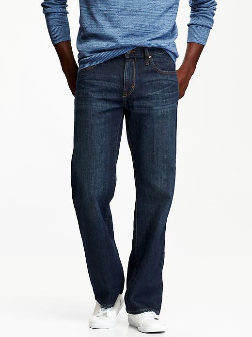 Old Navy Mens Loose Fit Jeans Size 34w 30l - Dark Authentic 10