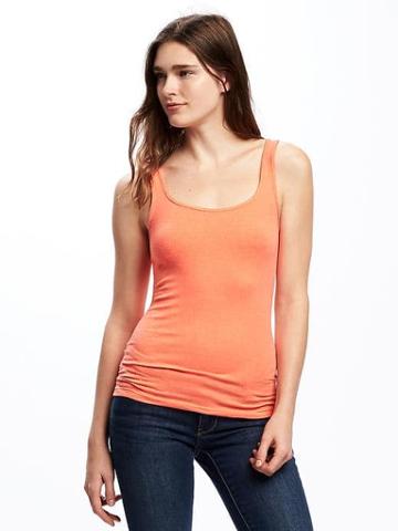 Old Navy First Layer Fitted Rib Knit Tank For Women - Finding Neon
