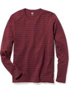 Old Navy Striped Long Sleeve Tee Size Xxl Big - Burgundy Stripe