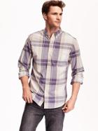 Old Navy Mens Slim Fit Madras Shirt Size M Tall - Madras