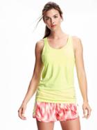 Old Navy Go Dry Seamless Performance Tank For Women - Humzinger Neon