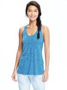 Old Navy Womens Burnout Tanks Size L - Oahu Blue Polyester