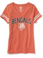 Old Navy Nfl V Neck Tee For Women - Bengals