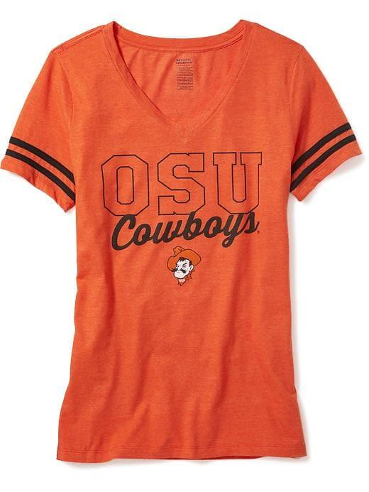 Old Navy Womens Ncaa Varsity-style Tee For Women Oklahoma State Size L