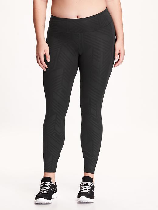 Old Navy Patterned Compression Plus Size Leggings Size 2x Plus - Geometric Print Bottom