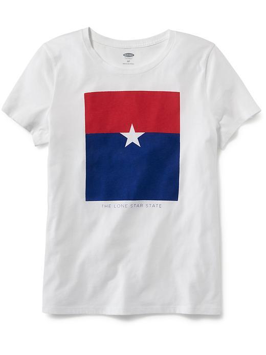 Old Navy Short Sleeve State Graphic Tee For Women - White