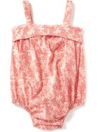 Old Navy Star Print Foldover Bubble One Piece - Starfish