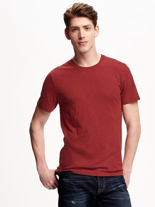 Old Navy Slub Knit Crew Neck Tee For Men - Raisin Arizona