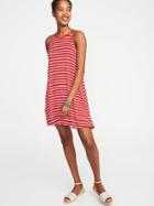 Old Navy Womens Suspended-neck Swing Dress For Women Red Stripe Size Xxl