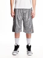 Old Navy Go Dry Printed Basketball Shorts For Men 12 - Chrome Gray