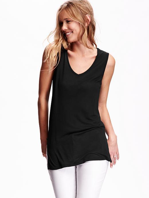 Old Navy Layering Tunic Tank Size L Tall - Blackjack