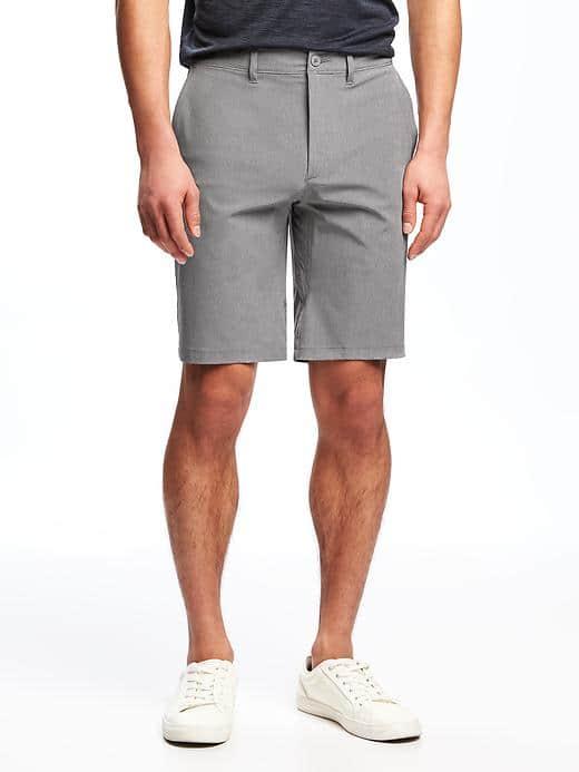 Old Navy Go Dry Slim Stretch Performance Shorts For Men 9 - Heather Gray