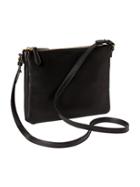 Old Navy Womens Double Zip Crossbody Bag Size One Size - Black