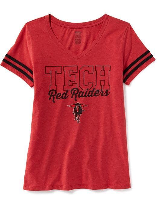 Old Navy Ncaa Varsity Style Tee For Women - Texas Tech