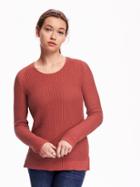 Old Navy Mesh Pullover For Women - Red Buttons