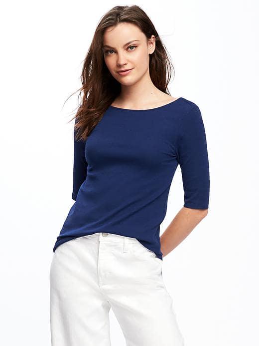 Old Navy Classic Ballet Back Tee For Women - Night Flight