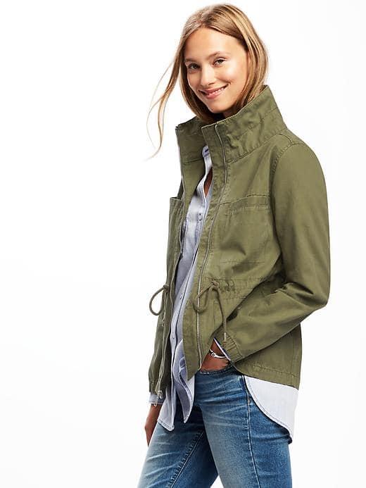 Old Navy Twill Field Jacket For Women - Hunter Pines