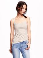 Old Navy Scoop Neck Cami - Heather Oatmeal