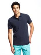 Old Navy Built In Flex Pro Polo For Men - Ink Blue
