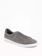 Old Navy Mens Sueded Court Sneakers For Men Gray Size 11