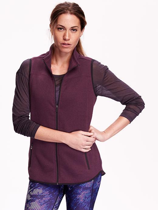 Old Navy Womens Sweater Fleece Vest Size L Tall - Blackberry Jamming