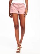 Old Navy Cut Off Denim Shorts For Women 3 - Tea Rose