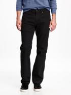 Old Navy Built In Flex Straight Fit Jeans For Men - Black Rinse