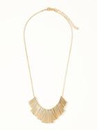 Old Navy Bar Pendant Drop Necklace For Women - Gold