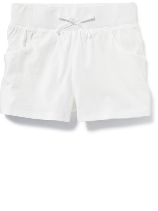 Old Navy Shirred Waistband Jersey Shorts - White