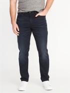 Old Navy Mens Athletic Built-in Flex Blue-black Jeans For Men Blue Black Size 32w