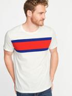 Old Navy Mens Soft-washed Perfect-fit Crew-neck Tee For Men Cream Size M