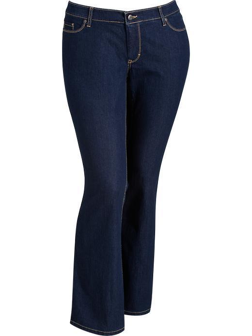 Old Navy Womens Plus Dark Wash Boot Cut Jeans - Dark Wash