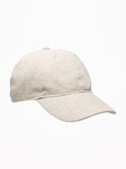 Old Navy Mens Linen Baseball Cap For Men Beige Size One Size
