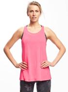 Old Navy Go Dry Cross Back Tank For Women - Absolute Pink Neon