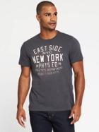 Old Navy Soft Washed Nyc Graphic Tee For Men - Washed Black