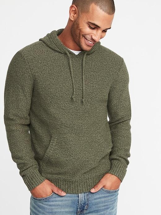 Sweater-knit Hoodie For Men