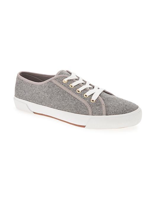 Old Navy Textured Lace Up Sneakers Size 10 - Grey